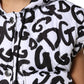 White DG Mania Hooded Sleeveless Puffer Jacket