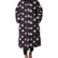 Black DG Mania Puffer Quilted Long Coat Jacket