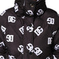 Black DG Mania Puffer Quilted Long Coat Jacket