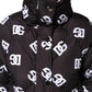 Black DG Mania Puffer Quilted Long Coat Jacket