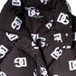 Black DG Mania Puffer Quilted Long Coat Jacket