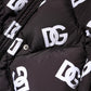 Black DG Mania Puffer Quilted Long Coat Jacket