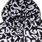 Black White DG Mania Hooded Long Coat Jacket