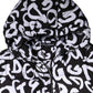 Black White DG Mania Hooded Long Coat Jacket