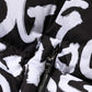 Black White DG Mania Hooded Long Coat Jacket