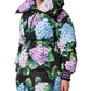 Multicolor Floral Print Puffer Quilted Jacket