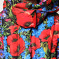Multicolor Floral Hooded Puffer Coat Jacket