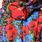 Multicolor Floral Hooded Puffer Coat Jacket