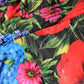 Multicolor Floral Hooded Puffer Coat Jacket