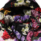 Multicolor Floral Hooded Puffer Quilted Jacket