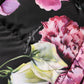 Multicolor Floral Hooded Puffer Quilted Jacket