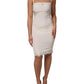 White Full Slip DG Logo Silk Dress Sleepwear