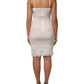 White Full Slip DG Logo Silk Dress Sleepwear