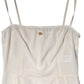 White Full Slip DG Logo Silk Dress Sleepwear
