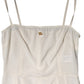 White Full Slip DG Logo Silk Dress Sleepwear