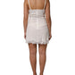 White Lace DG Logo Silk Dress Sleepwear