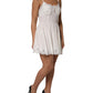 White Lace Gold DG Logo Silk Dress Sleepwear