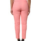 Pink High Waist Dress Tapered Pants