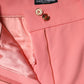 Pink High Waist Dress Tapered Pants