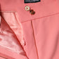 Pink High Waist Dress Tapered Pants