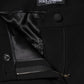 Black Wool High Waist Tapered Pants