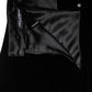Black High Waist Fit Flared Midi Skirt