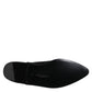 Black Velvet Embellished Loafer Slip On Shoes