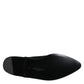 Black Velvet Embellished Loafer Slip On Shoes