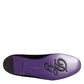 Black DG Crown Embroidery Loafers Slip On Shoes