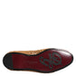Brown Woven Raffia Slip On Loafers Shoes