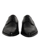 Black Leather Lace Up Dress Men Derby Shoes