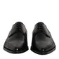 Black Leather Lace Up Dress Men Derby Shoes