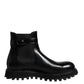 Black Belted DG Logo Men Chelsea Boots Shoes