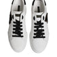 White DG Logo Portofino Low Top Sneakers Shoes