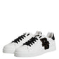 White DG Logo Portofino Low Top Sneakers Shoes