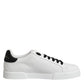 White DG Logo Portofino Low Top Sneakers Shoes