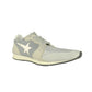 Gray Leather Mens Sneaker