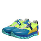 Multicolor Leather Low Top Men Sneakers Shoes