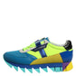 Multicolor Leather Low Top Men Sneakers Shoes