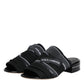 Black Slides Slip On Sandals Shoes
