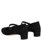 Black Vally Taormina Floral Lace Pumps Shoes