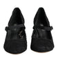 Black Mary Jane Taormina Lace Pumps Shoes