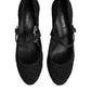Black Mary Jane Taormina Lace Pumps Shoes