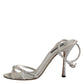 Silver Strass Ankle Strap KEIRA Sandals Shoes