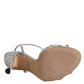 Silver Strass Ankle Strap KEIRA Sandals Shoes