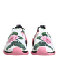 White Rose Print Sorrento Sneakers Shoes