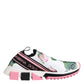 White Rose Print Sorrento Sneakers Shoes