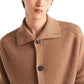 Ribbed Knit Cashmere Cardigan