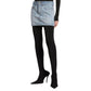 Logo Print Denim Skirt