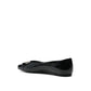Gancini-Buckle Ballerina Flats